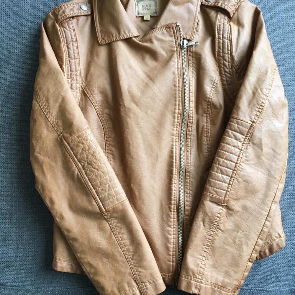 NBW faux leather motto jacket 🛵🧥 - Picture 2 of 4